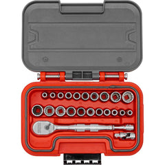 Proto - Socket Sets; Measurement Type: Metric; SAE ; Drive Size: 1/4 ; Minimum Size (Inch): 7/16 ; Maximum Size (mm): 14.00 ; Maximum Size (Inch): 9/16 ; Tool Type: Socket Set - Exact Tooling