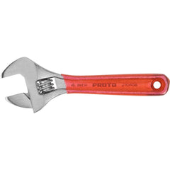 Proto - Adjustable Wrenches; Wrench Type: Adjustable ; Wrench Size (Inch): 4 ; Jaw Capacity (Inch): 1/2 ; Material: Steel ; Finish/Coating: Satin ; ANSI Spec: B107.8m - Exact Tooling
