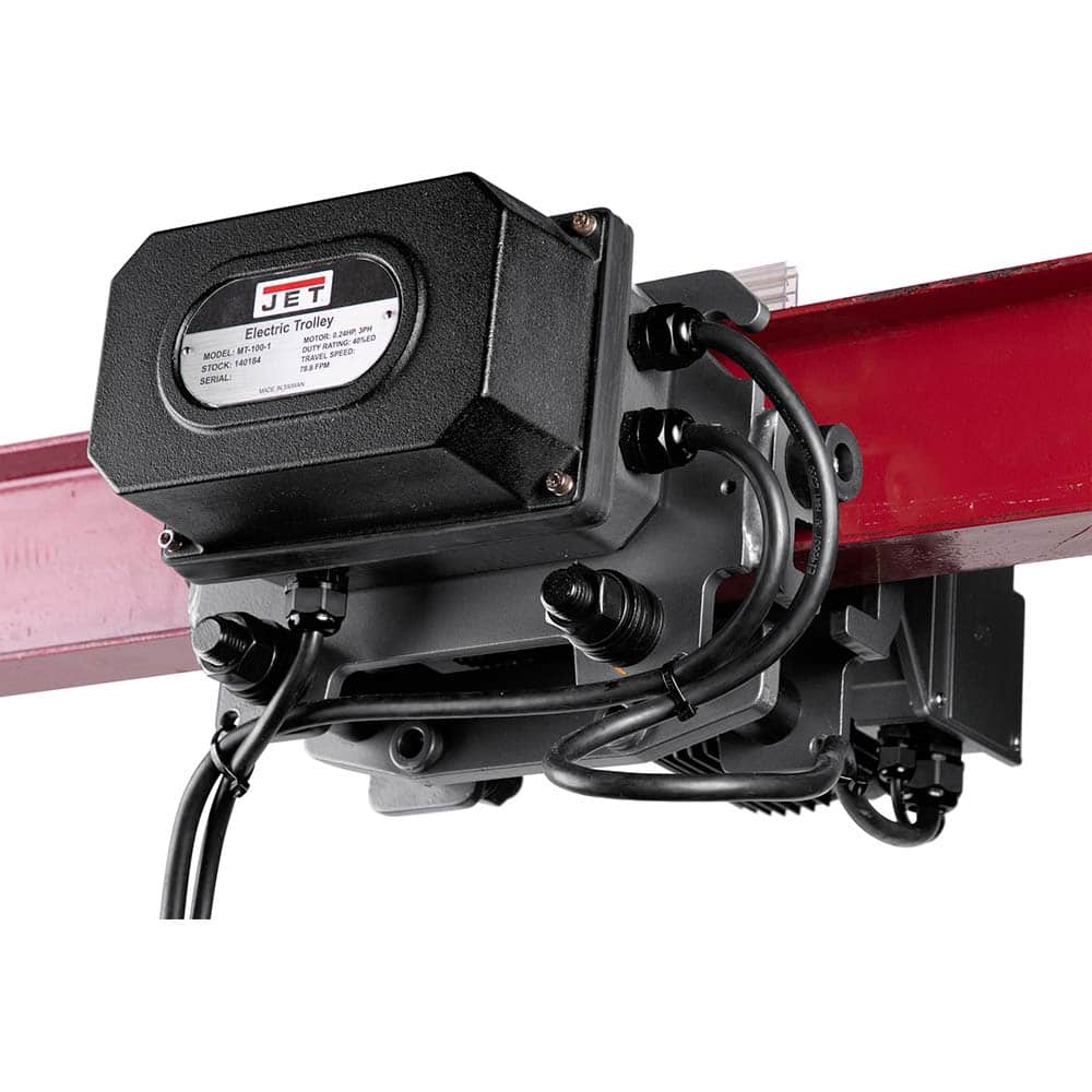 Jet - Trolleys; Type: Electric Trolley ; Load Capacity (Lb.): 1100.000 ; Load Capacity (Ton): 1/2 - Exact Tooling