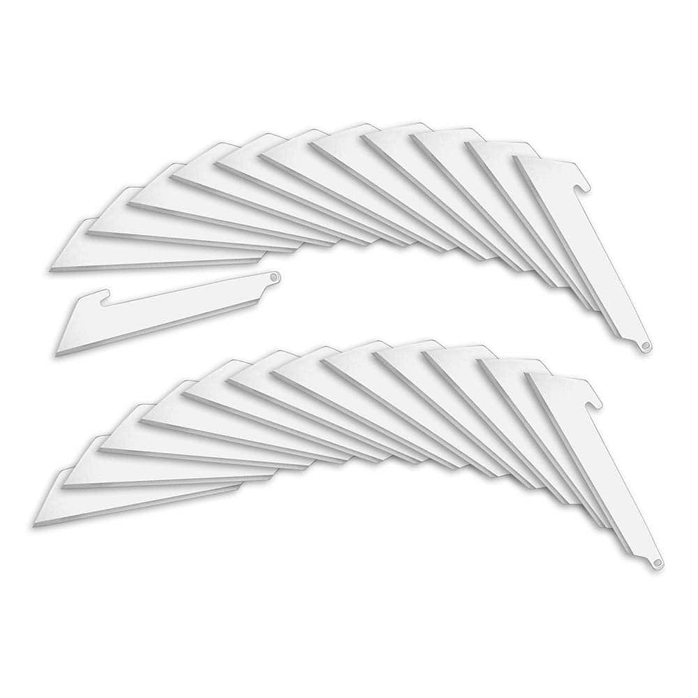 Outdoor Edge - Knife Blades; Type: RazorSafe Replacement Blade ; Material: Japanese 420J2 Stainless Steel ; Overall Length (Inch): 3.0 ; Number of Blades: 24 - Exact Tooling