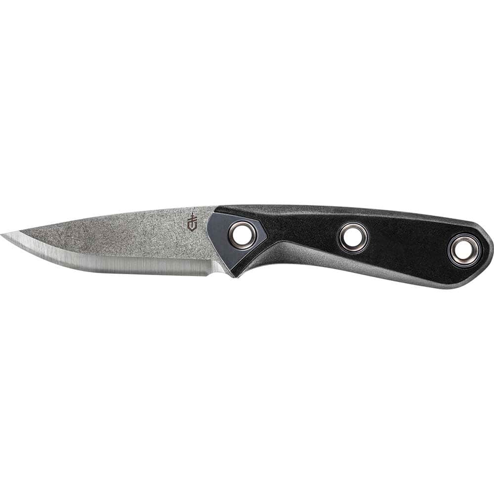 Gerber - Fixed Blade Knives; Trade Type: Fixed Blade Knife ; Blade Length (Inch): 3.18 ; Blade Type: Fine Edge ; Blade Material: 420 High Carbon Steel ; Overall Length (Inch): 7.5 ; Color: Black - Exact Tooling