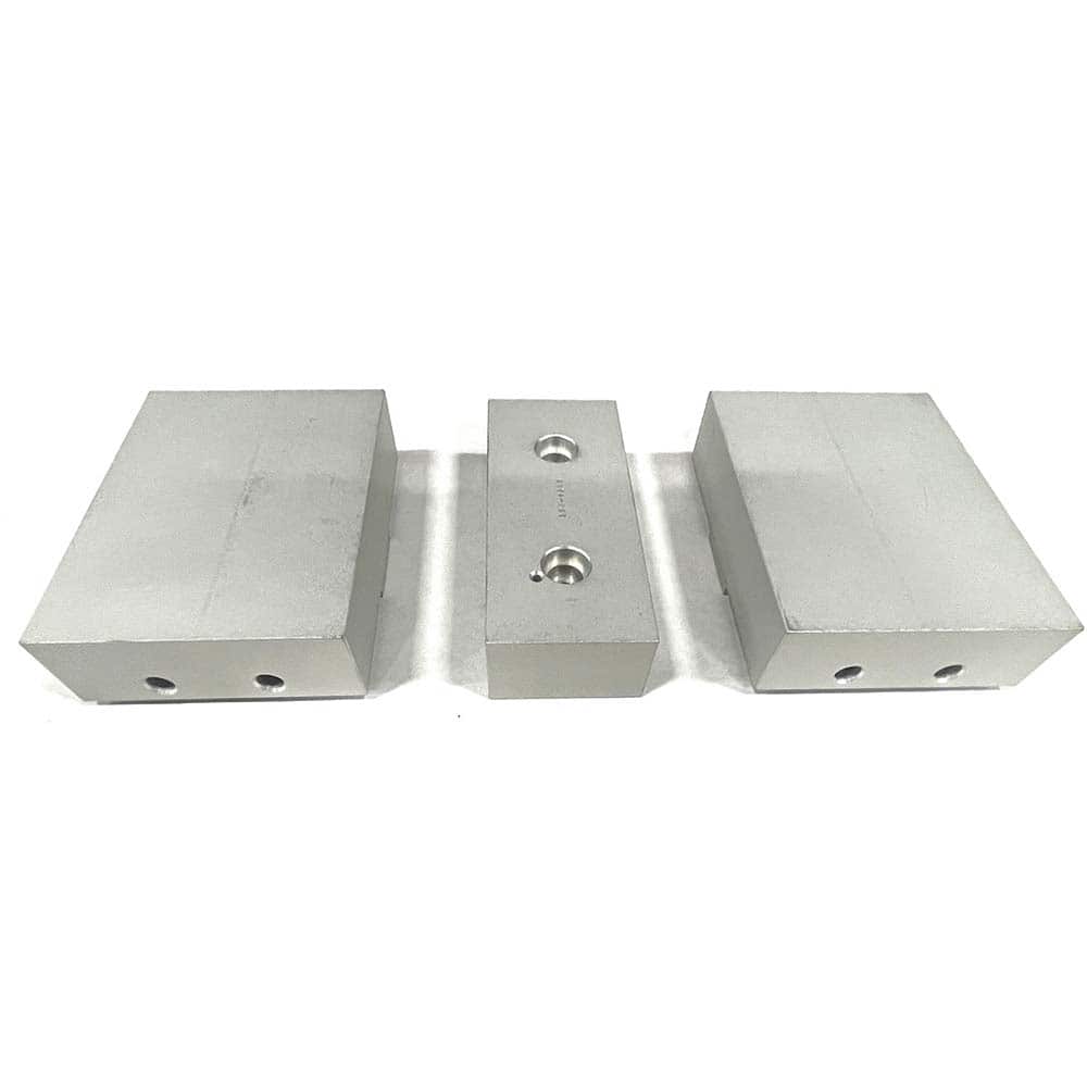 TE-CO - Vise Jaw Sets; Jaw Width (mm): 203.2 ; Jaw Width (Inch): 8 ; Jaw Width (Decimal Inch): 8 ; Set Type: Component Kit ; Material: Aluminum ; Vise Compatibility: 8" Vises - Exact Tooling