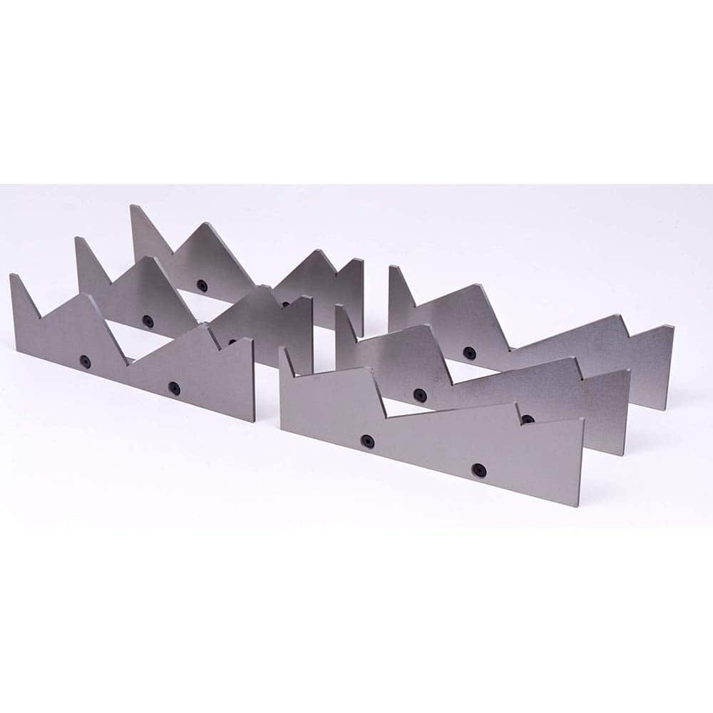 TE-CO - Vise Accessories; Product Type: Mill Angle ; Product Compatibility: 4" Vises ; Number of Pieces: 6 ; Material: Steel ; Jaw Width (Inch): 4 ; Product Length (Inch): 0.118 - Exact Tooling