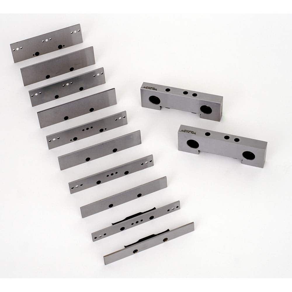 TE-CO - Vise Jaw Sets; Jaw Width (mm): 152.4 ; Jaw Width (Inch): 6 ; Jaw Width (Decimal Inch): 6 ; Set Type: Component Kit ; Material: Steel ; Vise Compatibility: 6" Vises - Exact Tooling