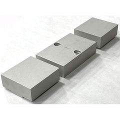 TE-CO - Vise Jaws; Jaw Shape: Flat ; Jaw Width (mm): 152.4 ; Jaw Width (Inch): 6 ; Jaw Width (Decimal Inch): 6 ; Jaw Height (mm): 38.1 ; Jaw Height (Inch): 1.5 - Exact Tooling
