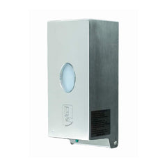 Marlin Steel Wire Products - Soap, Lotion & Hand Sanitizer Dispensers; Type: Hand Sanitizer Dispenser ; Mounting Style: Wall Mounted ; Capacity: 30 oz ; Color/Finish: Stainless Steel - Exact Tooling