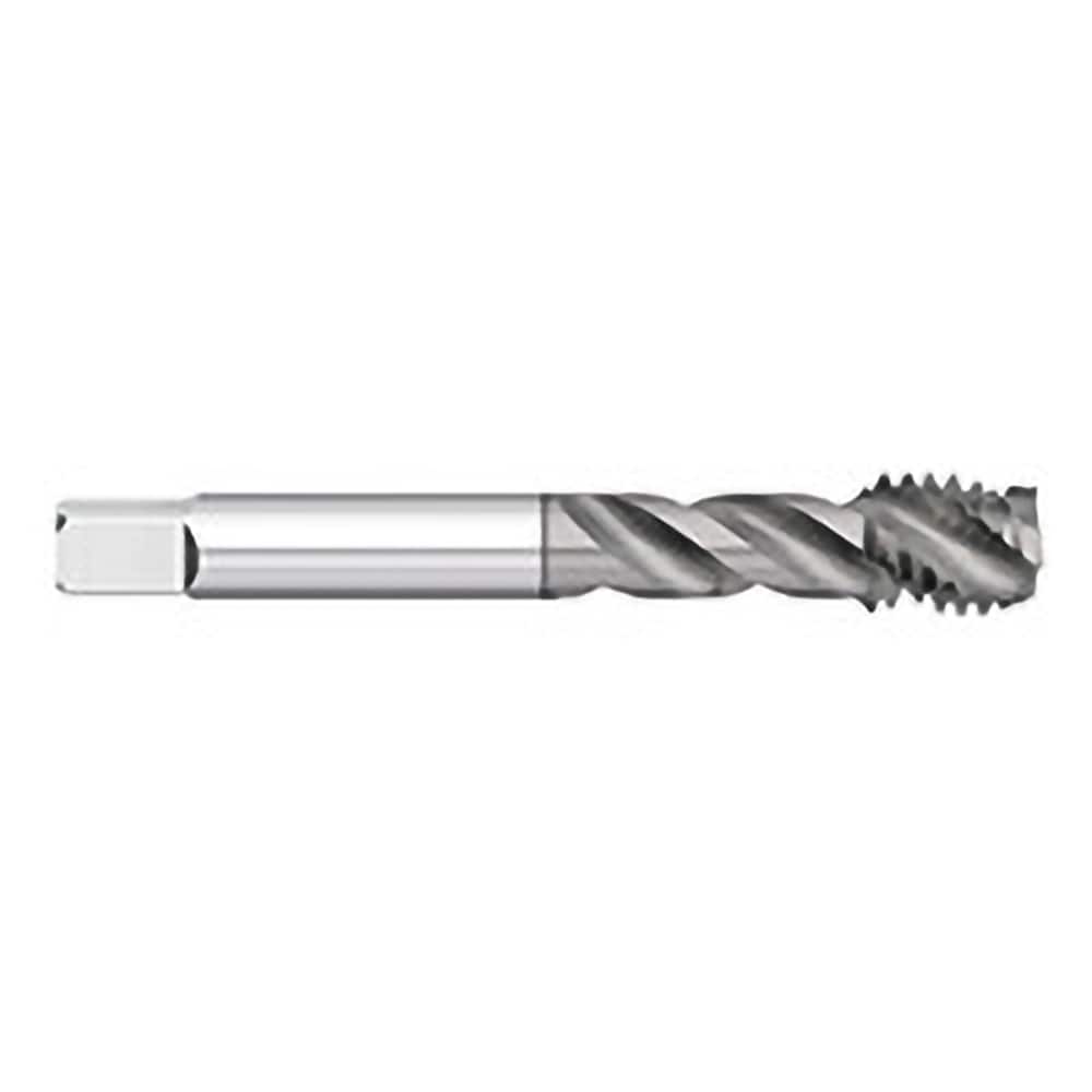 Titan USA - Spiral Flute Taps; Thread Size (mm): M8x1.25 ; Chamfer: Semi-Bottoming ; Class of Fit: 6H ; Thread Limit: D3 ; Number of Flutes: 3 ; Material: Powdered Metal - Exact Tooling