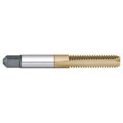 Titan USA - Spiral Point Taps; Thread Size (Inch): #8-32 ; Number of Flutes: 2 ; Chamfer: Bottoming ; Class of Fit: 2B/3B ; Thread Limit: H2 ; Finish/Coating: TiN - Exact Tooling