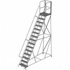 TRI-ARC - Rolling & Wall Mounted Ladders & Platforms Type: Rolling Warehouse Ladder Style: Rolling Platform Ladder - Exact Tooling