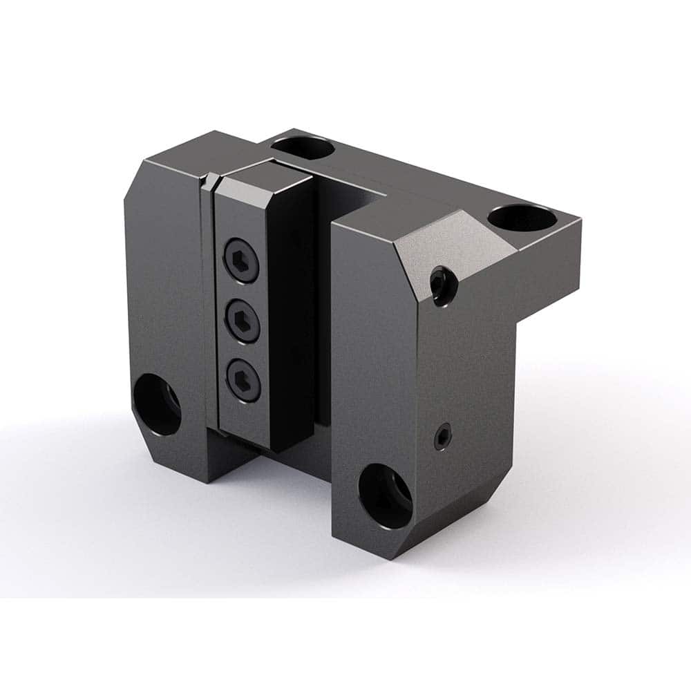 Global CNC Industries - Turret & VDI Tool Holders; Type: Mori OD Turning Block ; Clamping System: 115mm X 110mm ; Tool Axis: OD ; Through Coolant: No ; Outside Diameter (Decimal Inch): 1.2500 ; Additional Information: 4 Mounting Holes - Exact Tooling