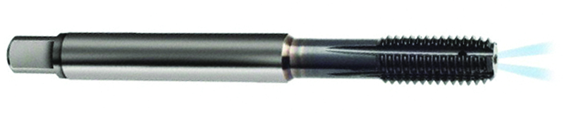 M3 x .50 Dia. - 6HX - 4 FL - Carbide Semi-Bott Tap-TiCN -Coolant-Thru-FORM-C DIN 371 - Exact Tooling