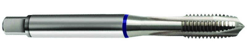 3/8-16 Dia. - 2B - 3 FL - Cobalt Spiral Point Plug Blue Ring Tap - Bright FORM-B - Exact Tooling