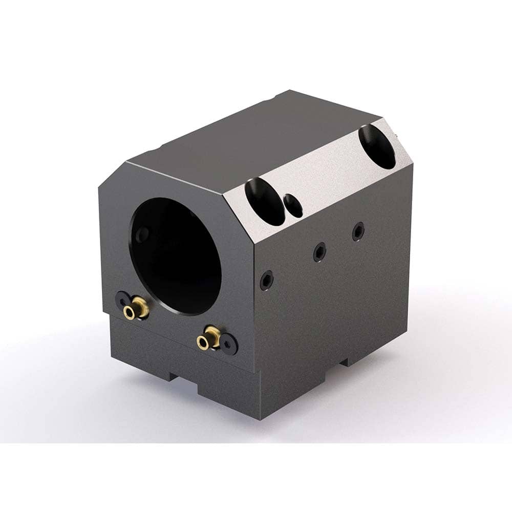 Global CNC Industries - Turret & VDI Tool Holders; Type: Mori ID Block ; Clamping System: 94mm X 84mm ; Tool Axis: ID ; Through Coolant: No ; Additional Information: 4 Mounting Holes - Exact Tooling