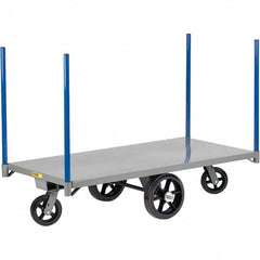 Little Giant - 2,000 Lb Capacity Steel Pipe Stake Truck - Steel Deck, 24" OAW, 48" Platform Length - Exact Tooling