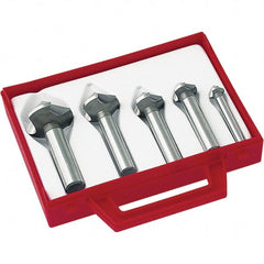 Magafor - 8.3mm Head Diam, 15/64" Shank Diam, 90° Cobalt Countersink - 1-3/4" OAL, Single End, Straight Shank, Right Hand Cut - Exact Tooling