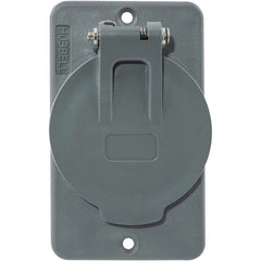 Hubbell Wiring Device-Kellems - Electrical Outlet Box & Switch Box Accessories Accessory Type: Box Cover Material: PBT Resin - Exact Tooling