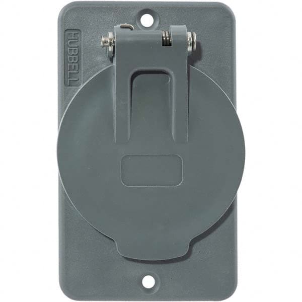 Hubbell Wiring Device-Kellems - Electrical Outlet Box & Switch Box Accessories Accessory Type: Box Cover Material: PBT Resin - Exact Tooling