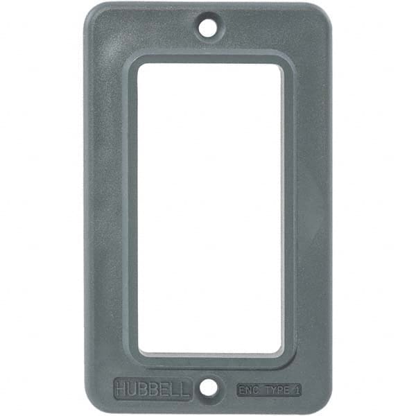 Hubbell Wiring Device-Kellems - Electrical Outlet Box & Switch Box Accessories Accessory Type: Box Cover Material: PBT Resin - Exact Tooling