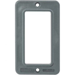 Hubbell Wiring Device-Kellems - Electrical Outlet Box & Switch Box Accessories Accessory Type: Box Cover Material: PBT Resin - Exact Tooling
