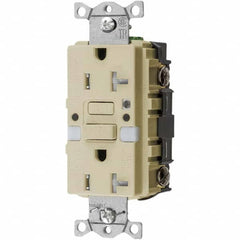 Hubbell Wiring Device-Kellems - GFCI Receptacles Grade: Commercial Color: Ivory - Exact Tooling