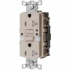 Hubbell Wiring Device-Kellems - GFCI Receptacles Grade: Commercial Color: Light Almond - Exact Tooling