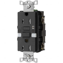 Hubbell Wiring Device-Kellems - GFCI Receptacles Grade: Commercial Color: Black - Exact Tooling