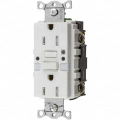 Hubbell Wiring Device-Kellems - GFCI Receptacles Grade: Commercial Color: White - Exact Tooling