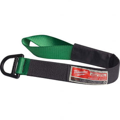 Milwaukee Tool - Tool Holding Accessories; Type: Tool Lanyard ; Connection Type: D-Ring ; Length: 26.00 ; Length (Decimal Inch): 26.00 ; Additional Info: 50lb Anchor Strap ; Color: Black; Green - Exact Tooling