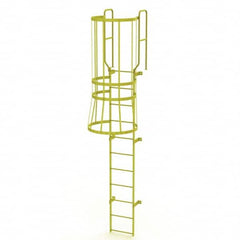 TRI-ARC - Rolling & Wall Mounted Ladders & Platforms Type: Fixed Ladder Style: Safety Cage - Exact Tooling