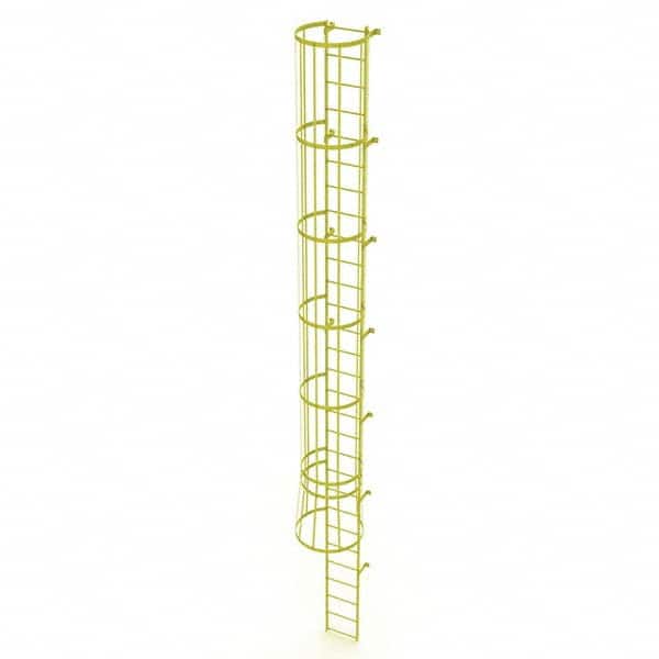 TRI-ARC - Rolling & Wall Mounted Ladders & Platforms Type: Fixed Ladder Style: Safety Cage - Exact Tooling