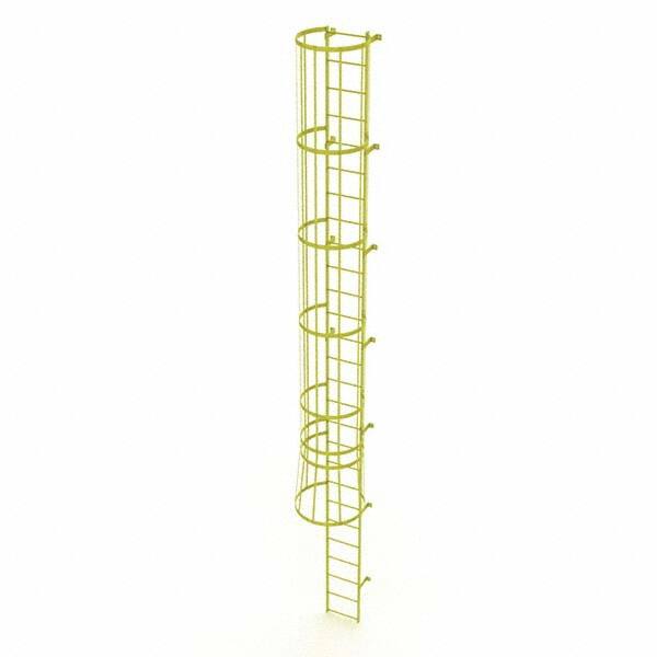 TRI-ARC - Rolling & Wall Mounted Ladders & Platforms Type: Fixed Ladder Style: Safety Cage - Exact Tooling