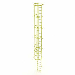 TRI-ARC - Rolling & Wall Mounted Ladders & Platforms Type: Fixed Ladder Style: Safety Cage - Exact Tooling