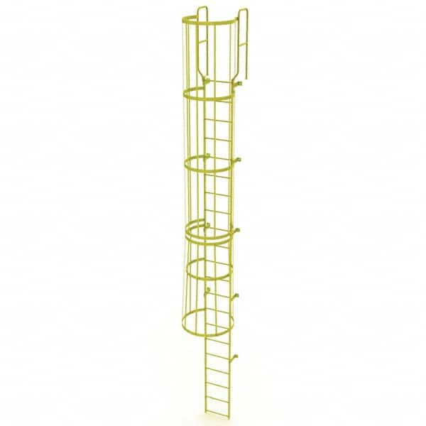 TRI-ARC - Rolling & Wall Mounted Ladders & Platforms Type: Fixed Ladder Style: Safety Cage - Exact Tooling
