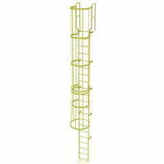 TRI-ARC - Rolling & Wall Mounted Ladders & Platforms Type: Fixed Ladder Style: Safety Cage - Exact Tooling