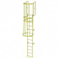 TRI-ARC - Rolling & Wall Mounted Ladders & Platforms Type: Fixed Ladder Style: Safety Cage - Exact Tooling