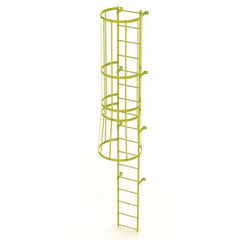 TRI-ARC - Rolling & Wall Mounted Ladders & Platforms Type: Fixed Ladder Style: Safety Cage - Exact Tooling