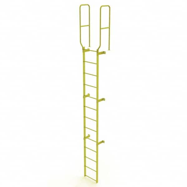 TRI-ARC - Rolling & Wall Mounted Ladders & Platforms Type: Fixed Ladder Style: Safety Cage - Exact Tooling