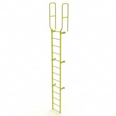 TRI-ARC - Rolling & Wall Mounted Ladders & Platforms Type: Fixed Ladder Style: Safety Cage - Exact Tooling