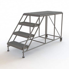 TRI-ARC - Rolling & Wall Mounted Ladders & Platforms Type: Rolling Work Platform Style: Steel Work Platform - Exact Tooling