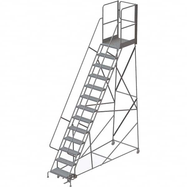 TRI-ARC - Rolling & Wall Mounted Ladders & Platforms Type: Rolling Warehouse Ladder Style: Rolling Platform Ladder - Exact Tooling
