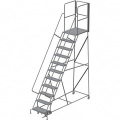 TRI-ARC - Rolling & Wall Mounted Ladders & Platforms Type: Rolling Warehouse Ladder Style: Rolling Platform Ladder - Exact Tooling