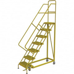 TRI-ARC - Rolling & Wall Mounted Ladders & Platforms Type: Stairway Slope Ladder Style: Forward Descent 50 Degree Incline - Exact Tooling