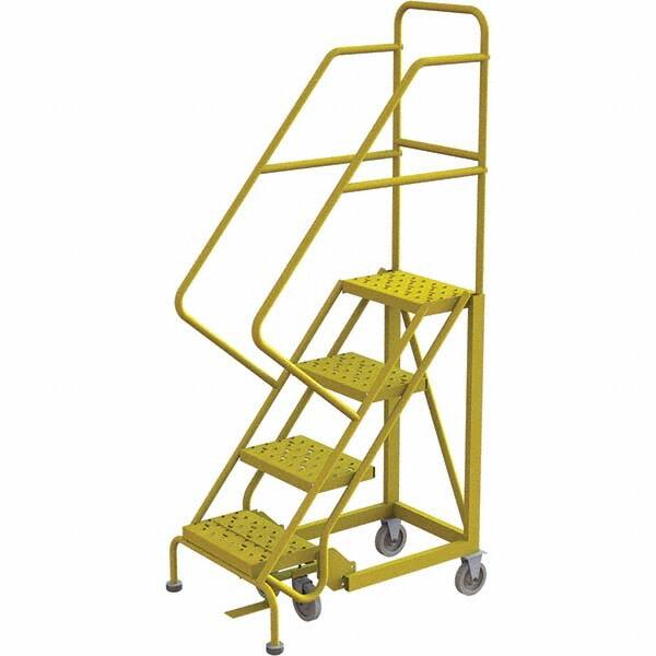 TRI-ARC - Rolling & Wall Mounted Ladders & Platforms Type: Stairway Slope Ladder Style: Forward Descent 50 Degree Incline - Exact Tooling