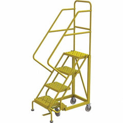 TRI-ARC - Rolling & Wall Mounted Ladders & Platforms Type: Stairway Slope Ladder Style: Forward Descent 50 Degree Incline - Exact Tooling