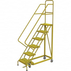 TRI-ARC - Rolling & Wall Mounted Ladders & Platforms Type: Stairway Slope Ladder Style: Forward Descent 50 Degree Incline - Exact Tooling