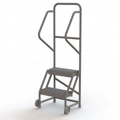 TRI-ARC - Rolling & Wall Mounted Ladders & Platforms Type: TiltNRoll Rolling Ladder Style: Tilt & Roll Safety Ladder - Exact Tooling