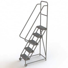 TRI-ARC - Rolling & Wall Mounted Ladders & Platforms Type: TiltNRoll Rolling Ladder Style: Tilt & Roll Safety Ladder - Exact Tooling