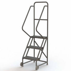 TRI-ARC - Rolling & Wall Mounted Ladders & Platforms Type: TiltNRoll Rolling Ladder Style: Tilt & Roll Safety Ladder - Exact Tooling