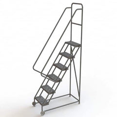 TRI-ARC - Rolling & Wall Mounted Ladders & Platforms Type: TiltNRoll Rolling Ladder Style: Tilt & Roll Safety Ladder - Exact Tooling