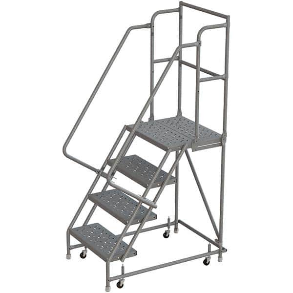 TRI-ARC - Rolling & Wall Mounted Ladders & Platforms Type: Rolling Warehouse Ladder Style: Rolling Platform Ladder - Exact Tooling
